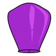 Небесный Фонарик пирамида, цвет purpul (пурпурный), арт. Н86 продажа в розницу ИП Бухтояров А.П.